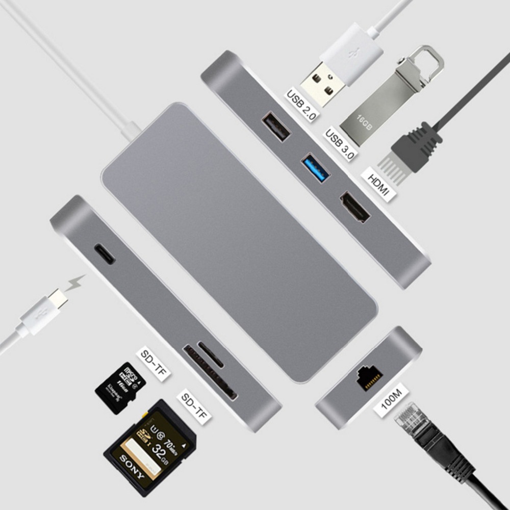 Usb C Hub Sd Card Reader 4K Hdmi - YMY USB C 허브, 맥북, S8