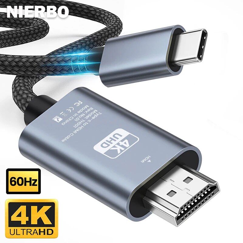 Usb C Dock Dual Hdmi 4K - NIERBO 초고속 어댑터 케이블, 맥북 픽셀