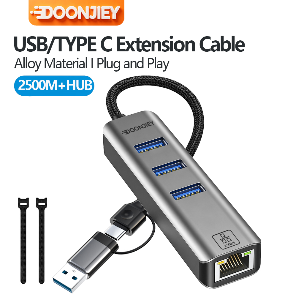 Usb C Hub Ethernet 2.5G - 2500Mbps USB 3.0 타입-C to RJ45