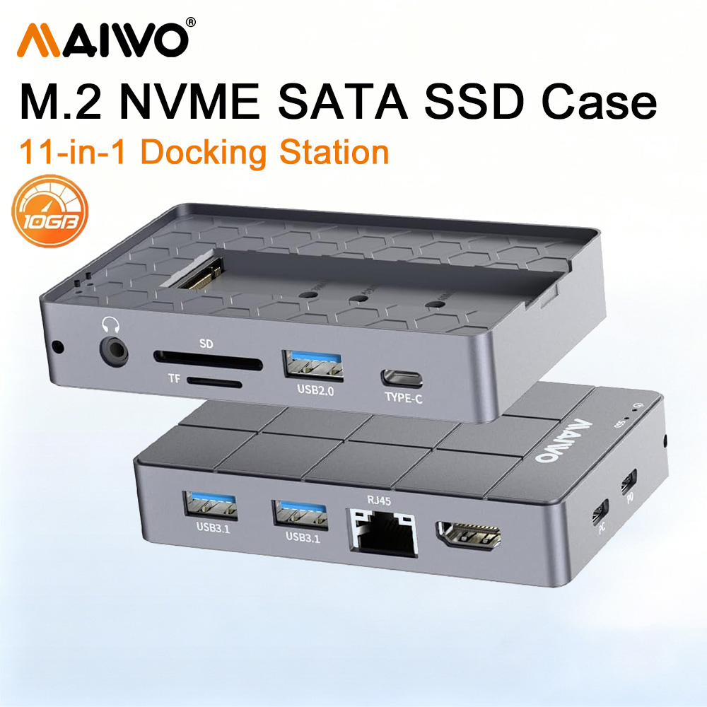 Usb C Hub With M.2 Nvme Slot - MAIWO M.2 NVME SATA SSD 인클로저
