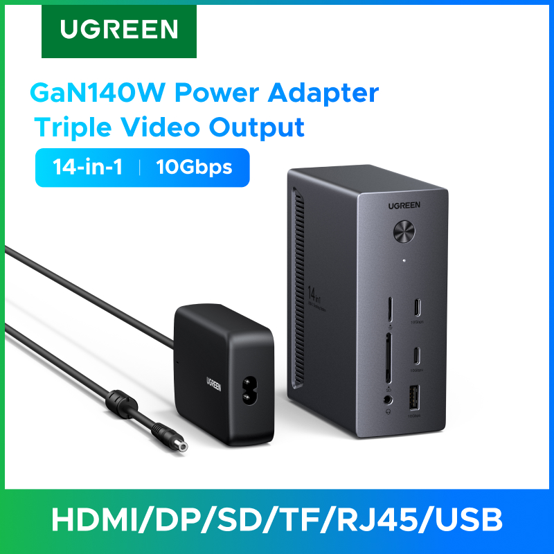 Docking Station For Macbook Pro - 유그린 도킹 스테이션 14-in-1 USB 허브