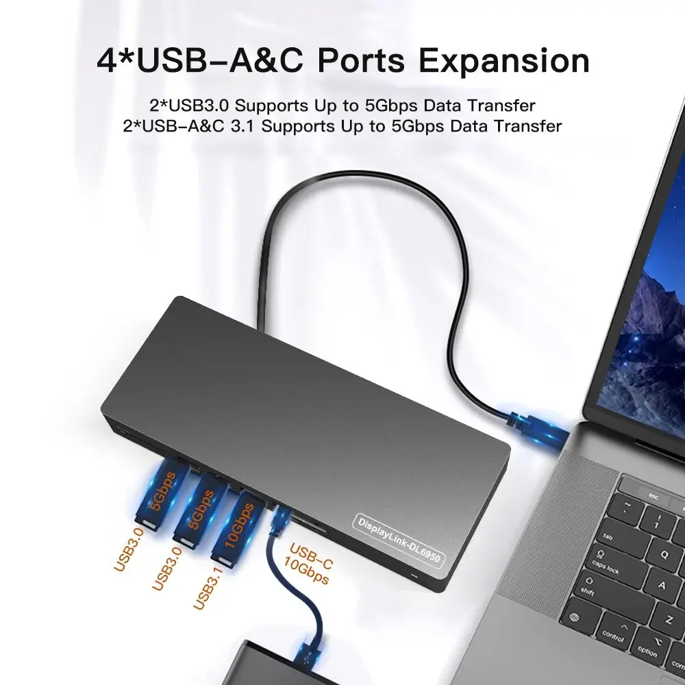 Docking Station Displaylink Dual 4K - 저렴한 14포트 USB C 도킹 스테이션,