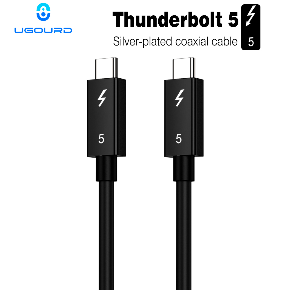 Docking Station Thunderbolt 4 - UGOURD 0.3m-2m 타입-C 썬더볼트5 실버 도금