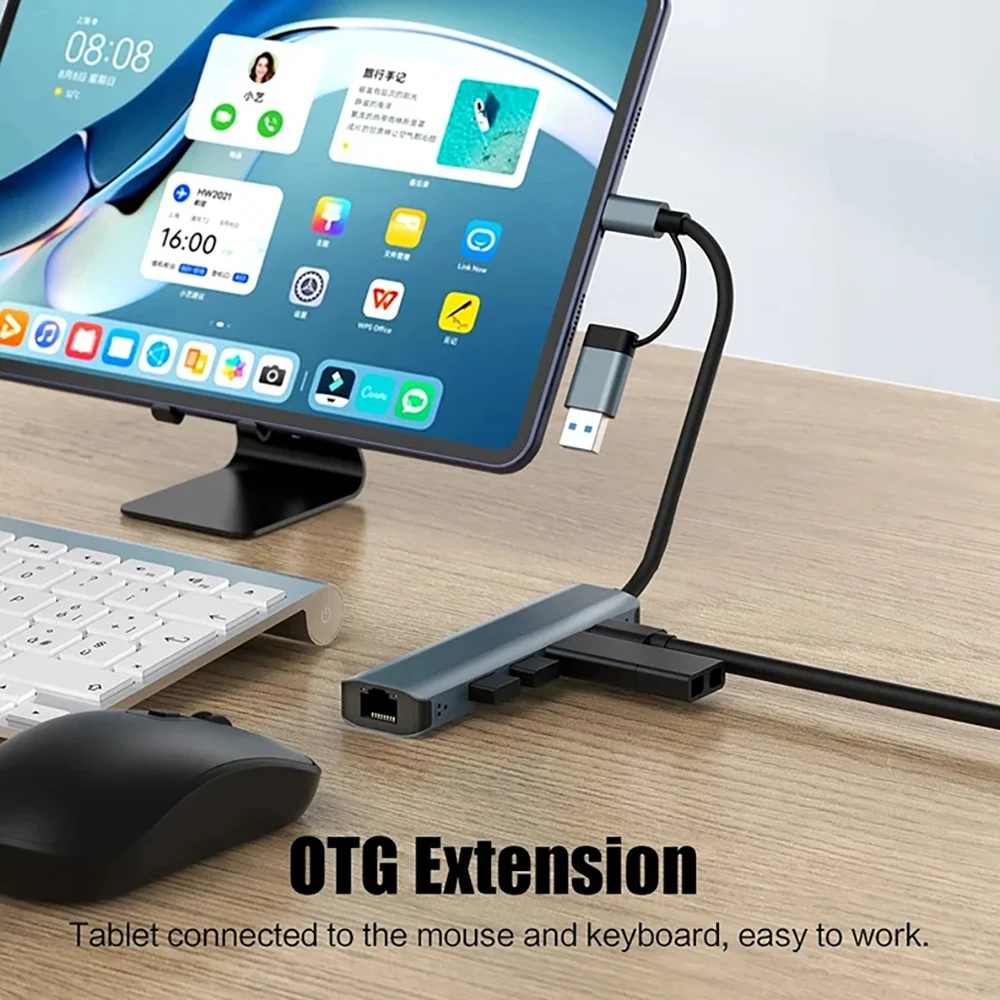 Docking Station For Macbook Pro - 5 in 2 USB-C 허브, 확장형