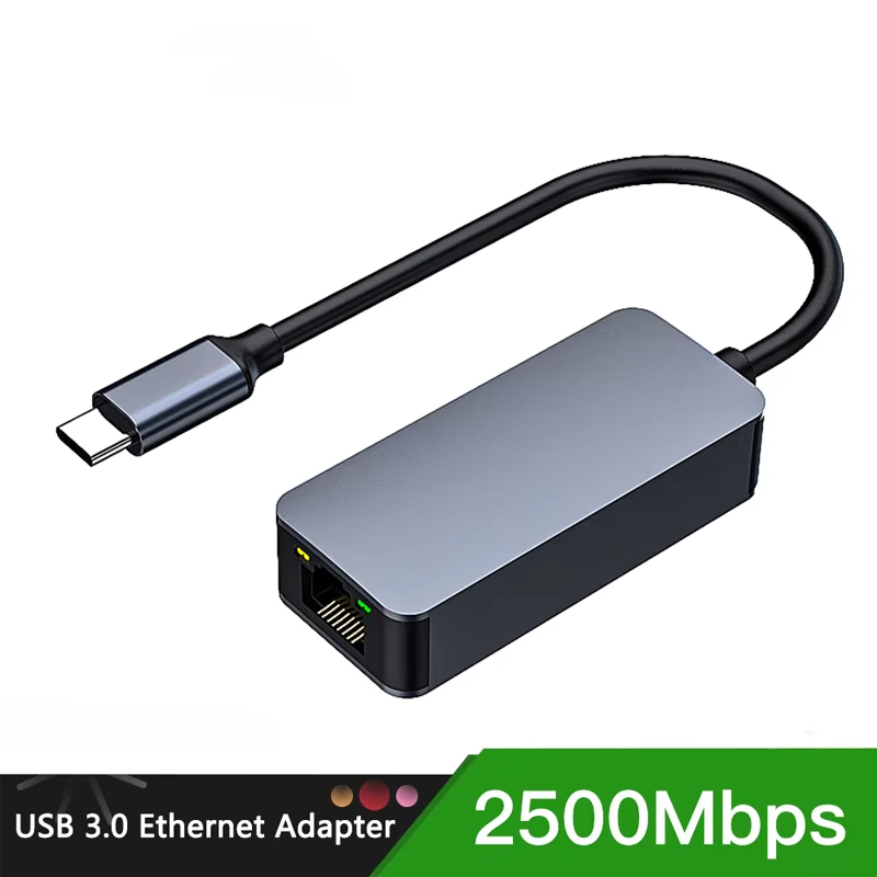 Usb C Hub Ethernet 2.5G - 2500Mbps USB 3.0 타입-C 이더넷-RJ45 2.5G