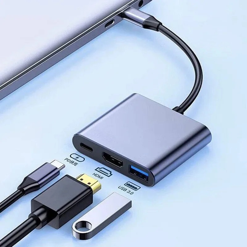 Usb C Dock Dual Hdmi 4K - USB C 허브 3in1 유형 C