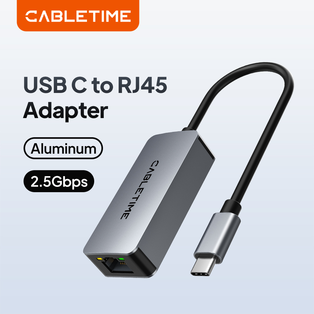 Usb C Hub Ethernet 2.5G - CABLETIME USB C 이더넷 어댑터 2.5G