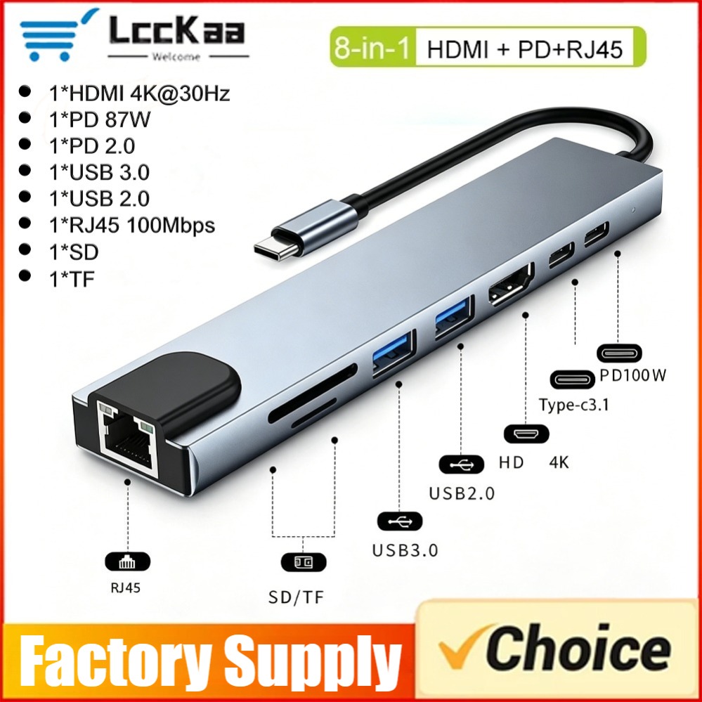 Usb C Hub Sd Card Reader 4K Hdmi - 8in1/2 7in1/2 USB C 허브 타입
