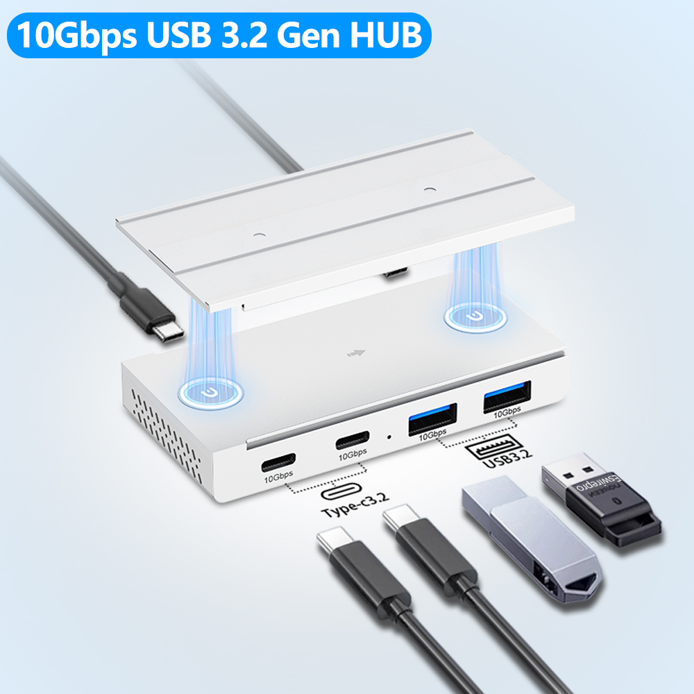 Docking Station For Macbook Pro - 10Gbps USB3.2 Gen2 허브 데스크 마그네틱
