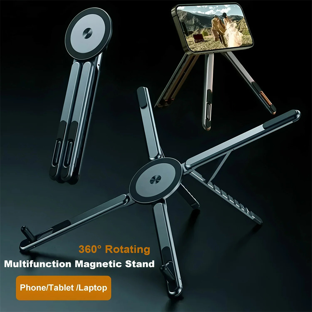 Laptop Stand Dock Aluminum - 알루미늄 합금 노트북 스탠드 접이식 자기식