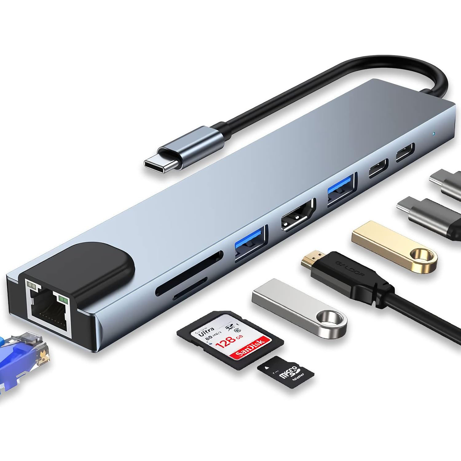 Docking Station For Macbook Pro - USB C 허브 타입 C 스플리터
