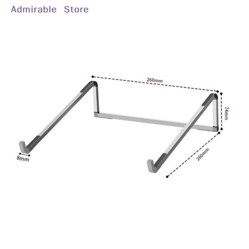 Laptop Stand Dock Aluminum - [W] 노트북 스탠드, 높이 조절 가능,