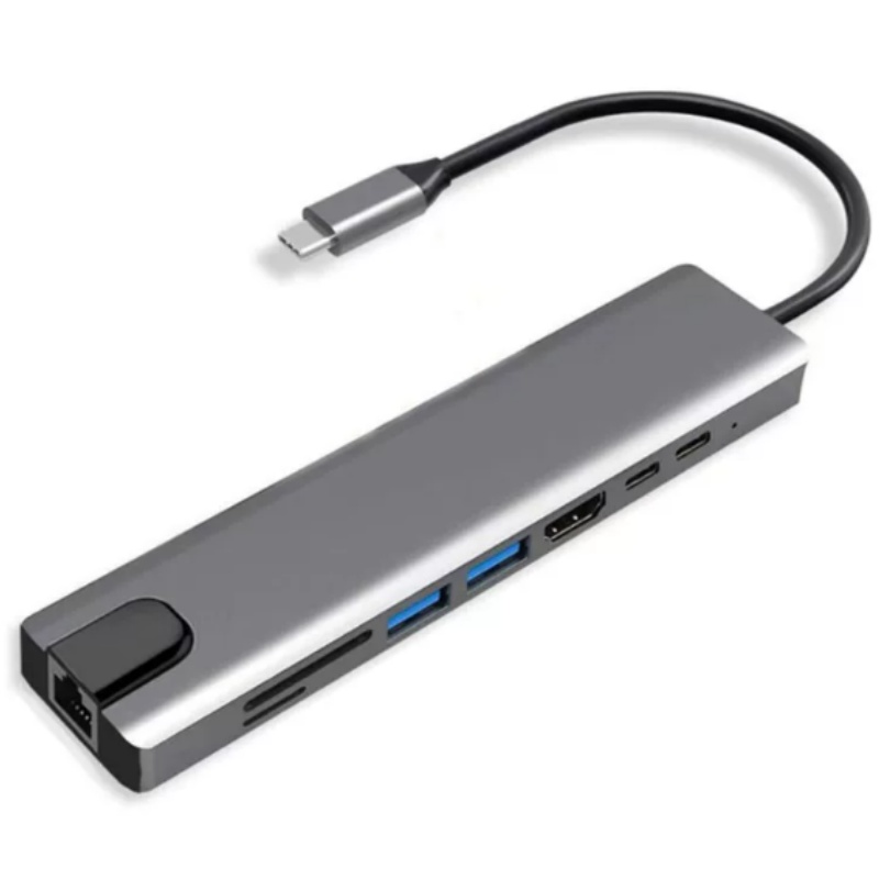 네트워크 포트가 있는 8-in-1 Type-C 확장 도 - Usb C Hub Sd Card Reader 4K Hdmi 리뷰 및 가격