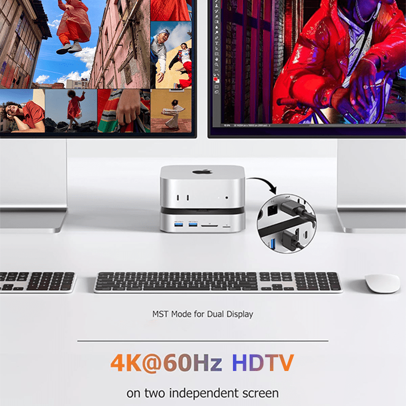 맥 미니 M4 도킹 스테이션 USB C 허브 듀얼 모니 - Usb C Hub With M.2 Nvme Slot 리뷰 및 가격