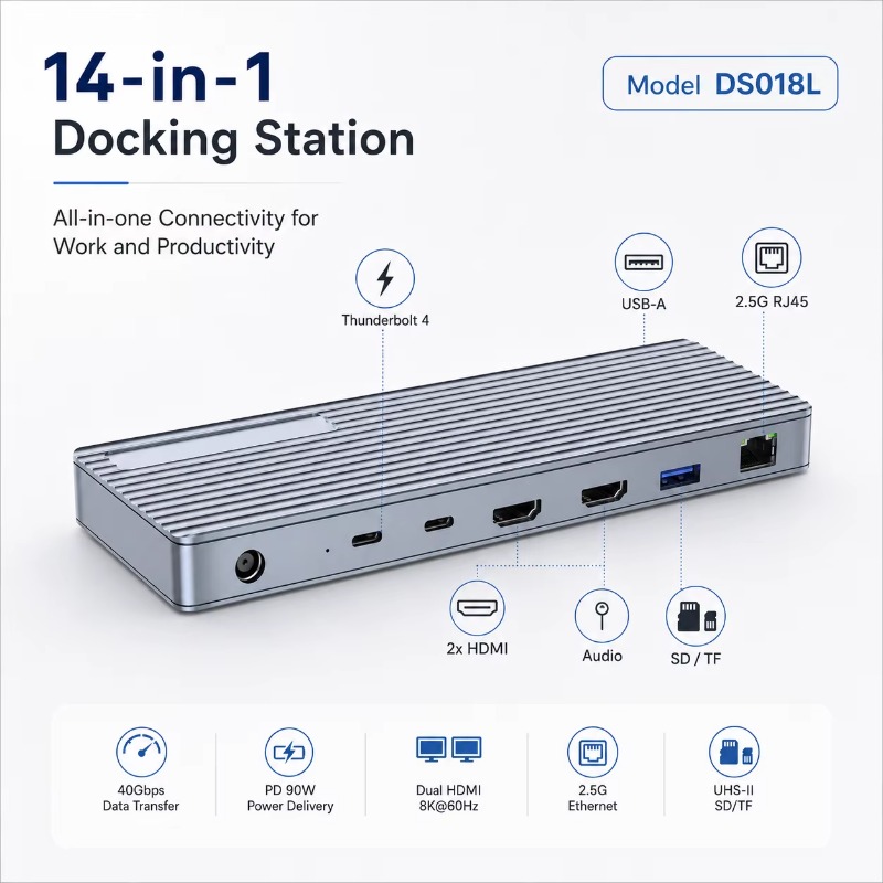 14-in-1 썬더볼트 4/USB4 도킹 스테이션, 4 - Docking Station Thunderbolt 4 리뷰 및 가격