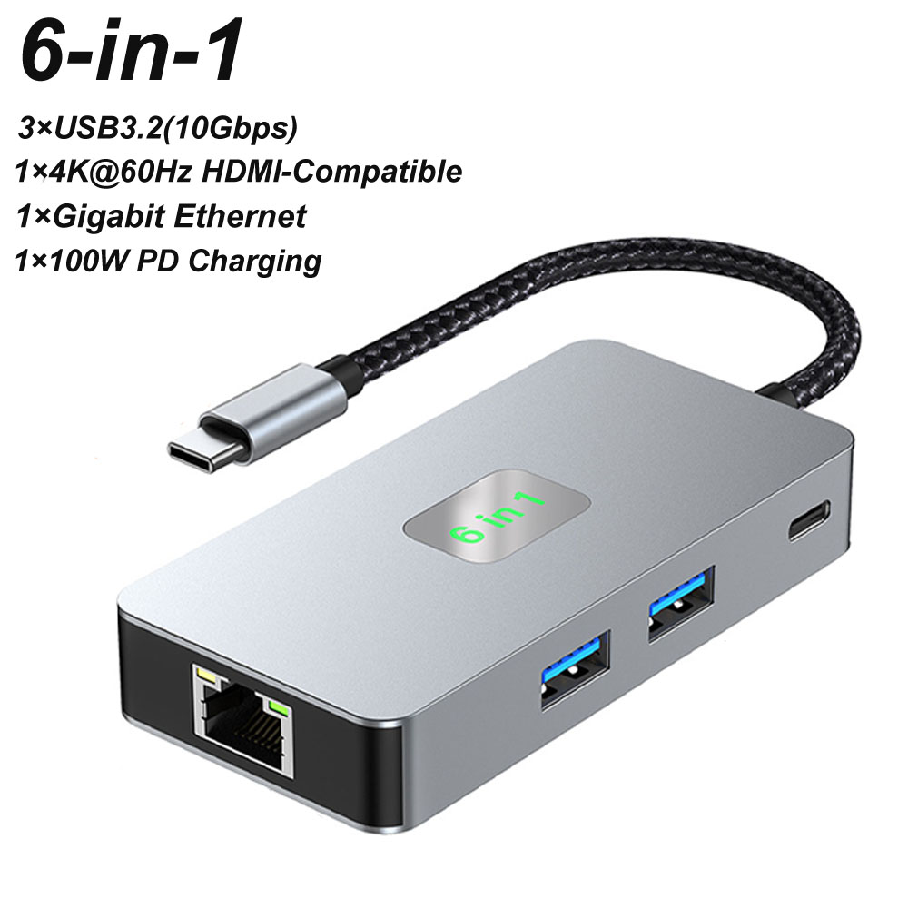 6-in-1 USB C 멀티포트 어댑터 100W PD, - Usb C Dock With 100W Pd 리뷰 및 가격