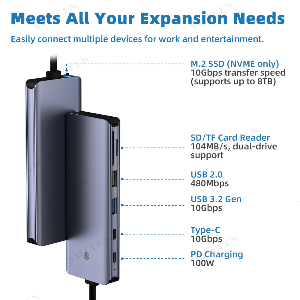 7in1 M.2 NVMe SSD 하우징 겸 도킹 스테이 - Docking Station For Macbook Pro 리뷰 및 가격