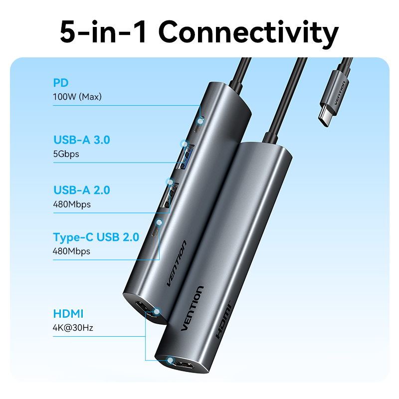 벤션 5 in 1 USB C 허브 4K HDMI USB - Usb C Dock Dual Hdmi 4K 리뷰 및 가격