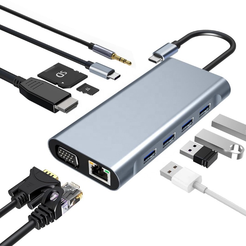 11-in-1 USB C 도킹 스테이션 듀얼 HDMI  - Usb C Hub Sd Card Reader 4K Hdmi 리뷰 및 가격
