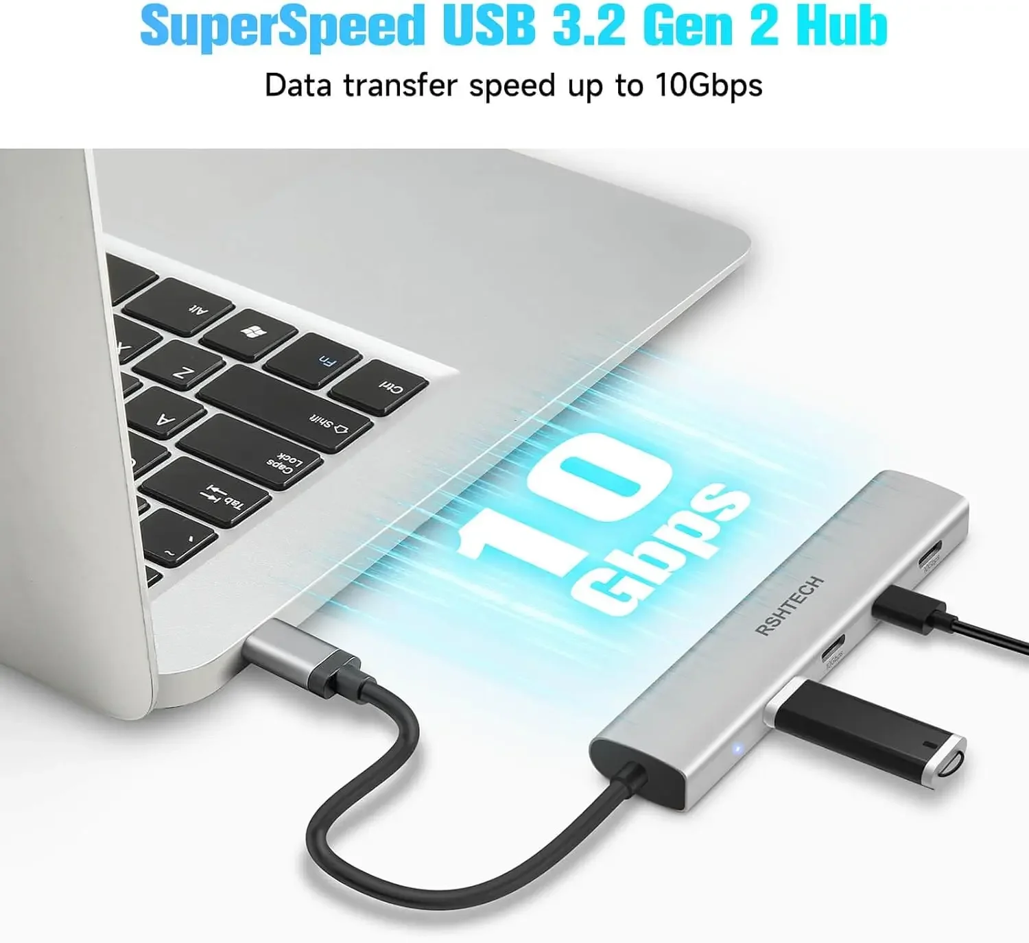 RSHTECH USB C 허브 USB 3.2 허브 10 - Docking Station Thunderbolt 4 리뷰 및 가격