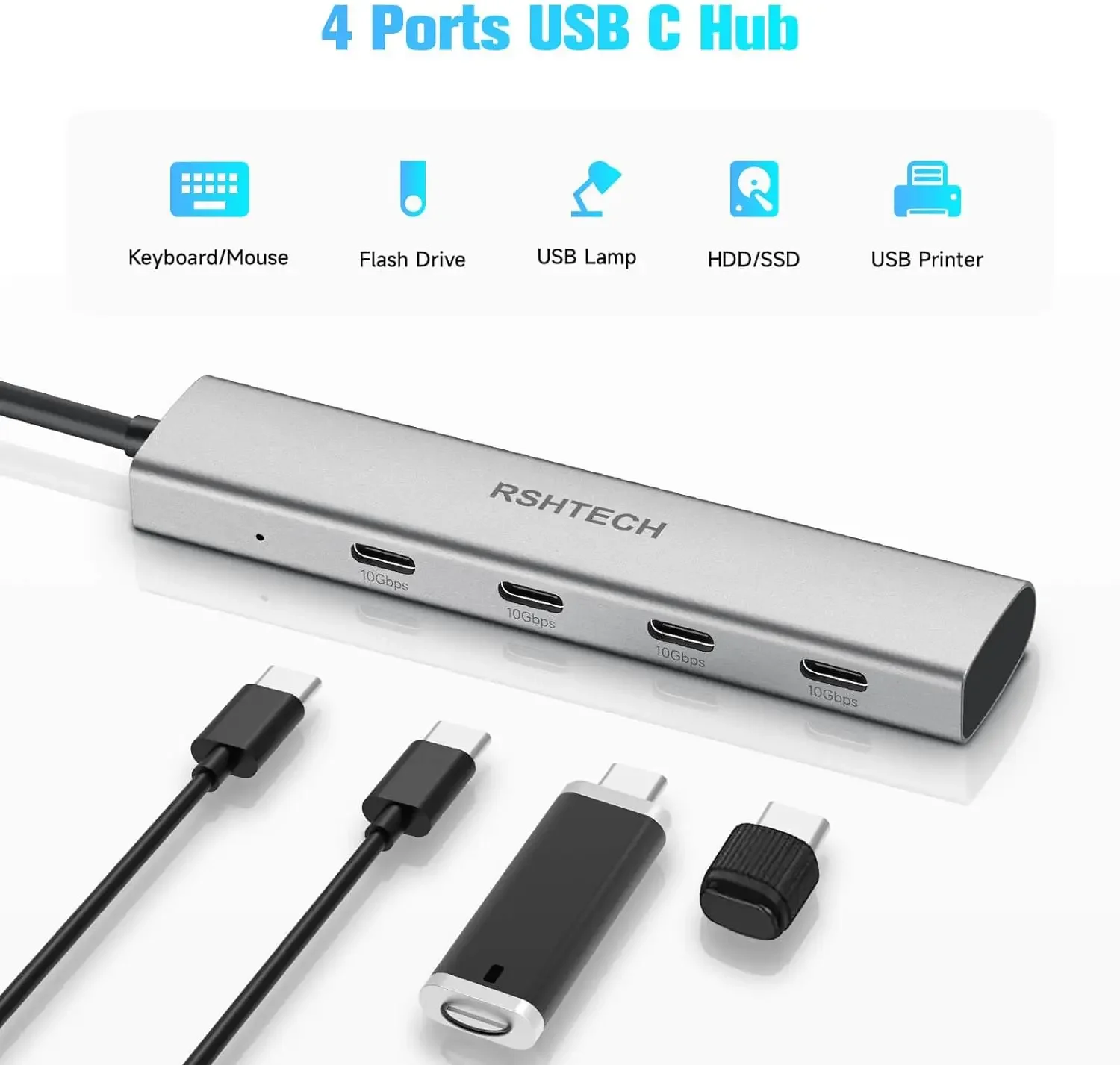 RSHTECH USB C 허브 USB 3.2 허브 10 - Docking Station Thunderbolt 4 리뷰 및 가격