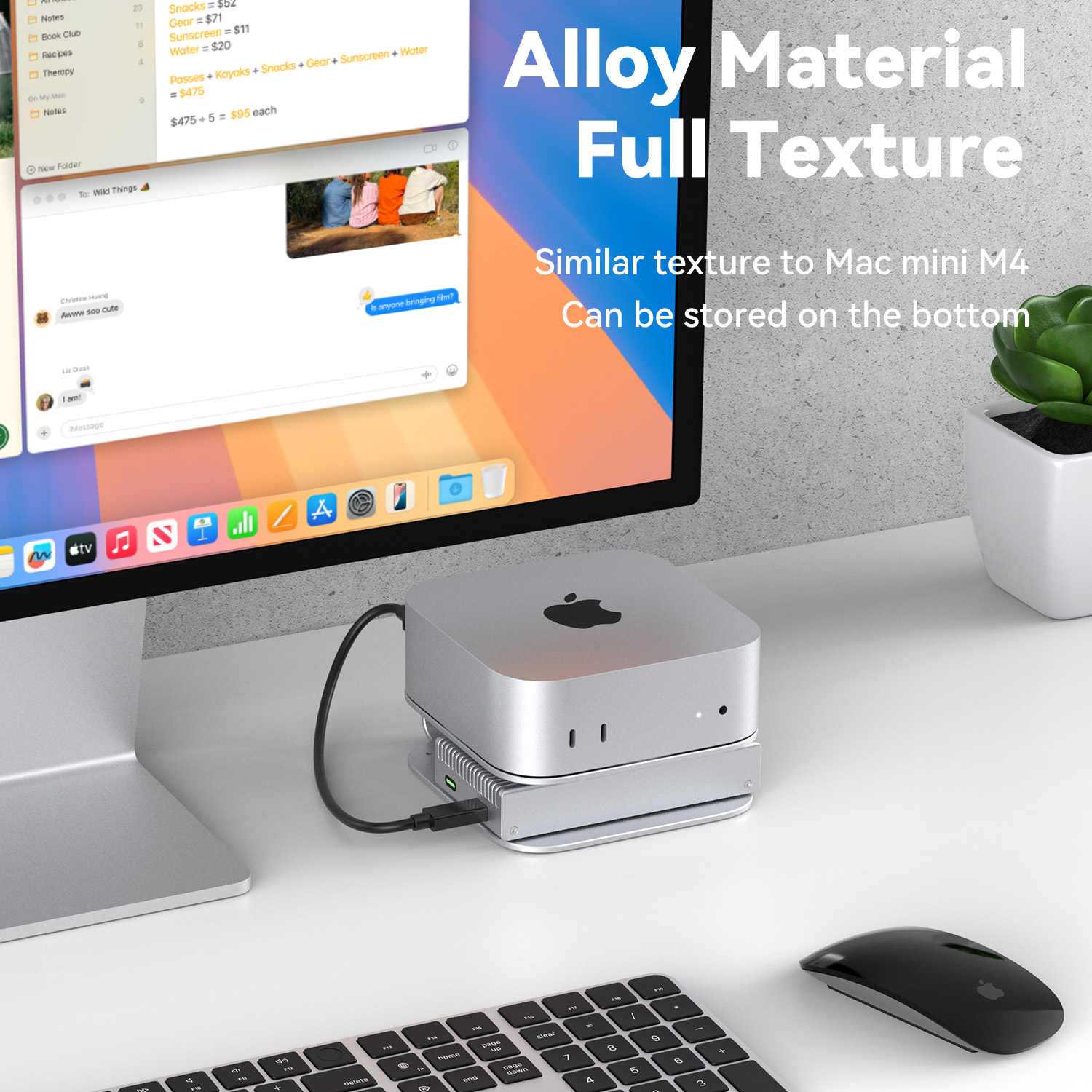 Colorii Mac Mini M4/M4 Pro용 데스 - Laptop Stand Dock Aluminum 리뷰 및 가격