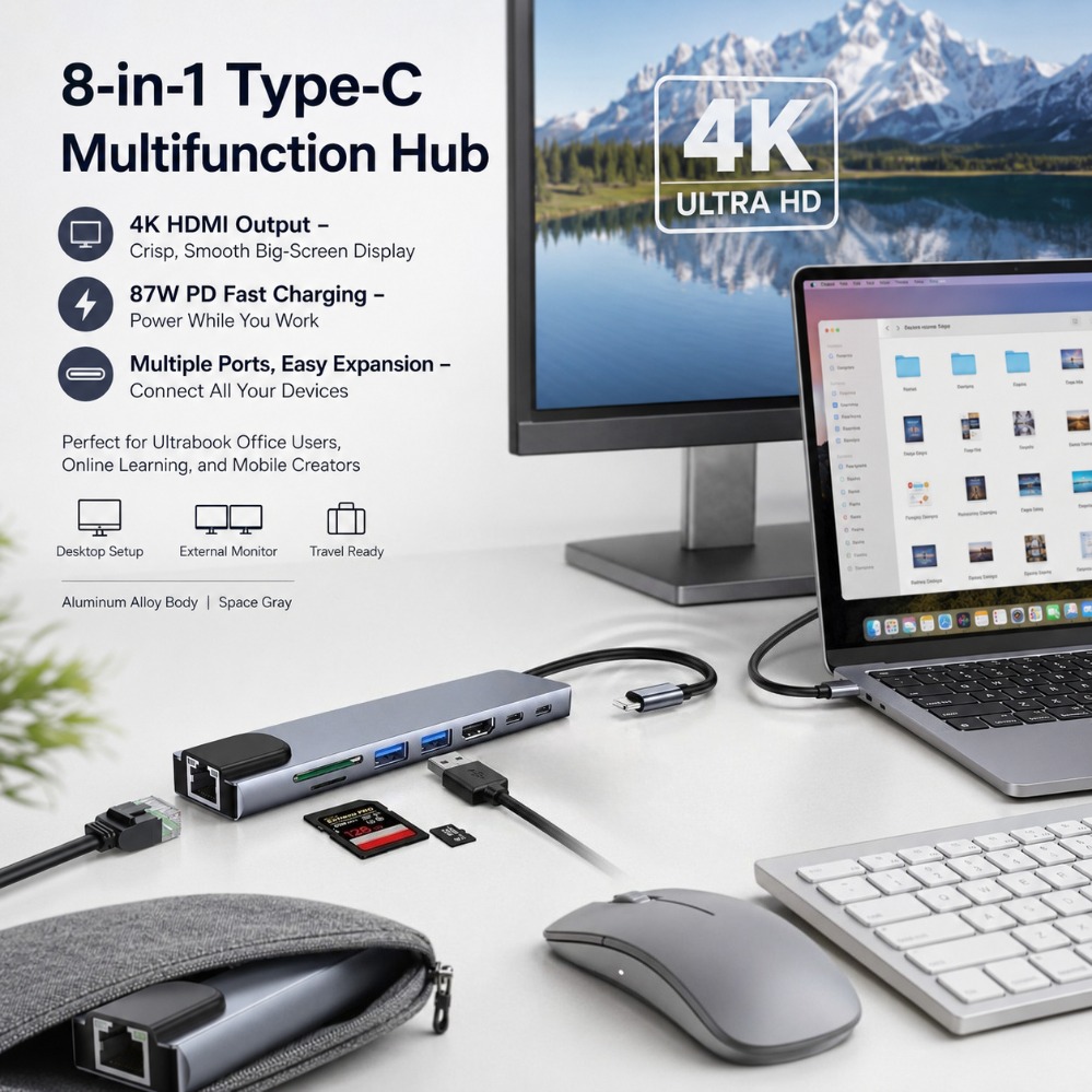 8 in 1 타입 C 허브 도킹 스테이션 HDMI 4K - Usb C Dock Dual Hdmi 4K 리뷰 및 가격