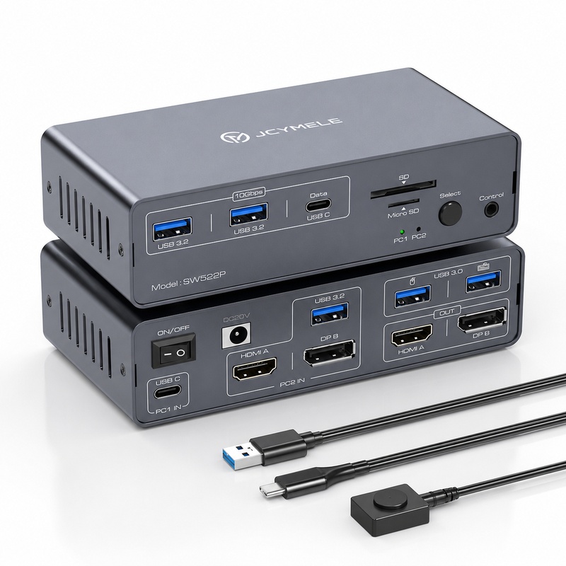 JCYMELE 듀얼 모니터 USB-C KVM 스위치 도 - Docking Station Dual Monitor Dp Hdmi 리뷰 및 가격