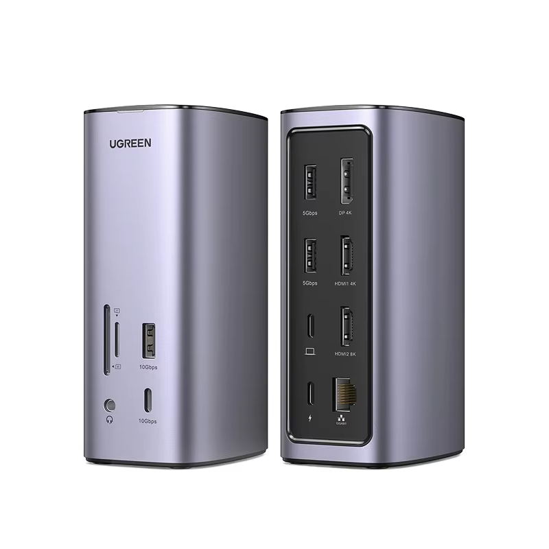 유그린 CM555 12 in 1 도킹 스테이션 트리플  - Usb C Hub 12 In 1 Triple Display 리뷰 및 가격