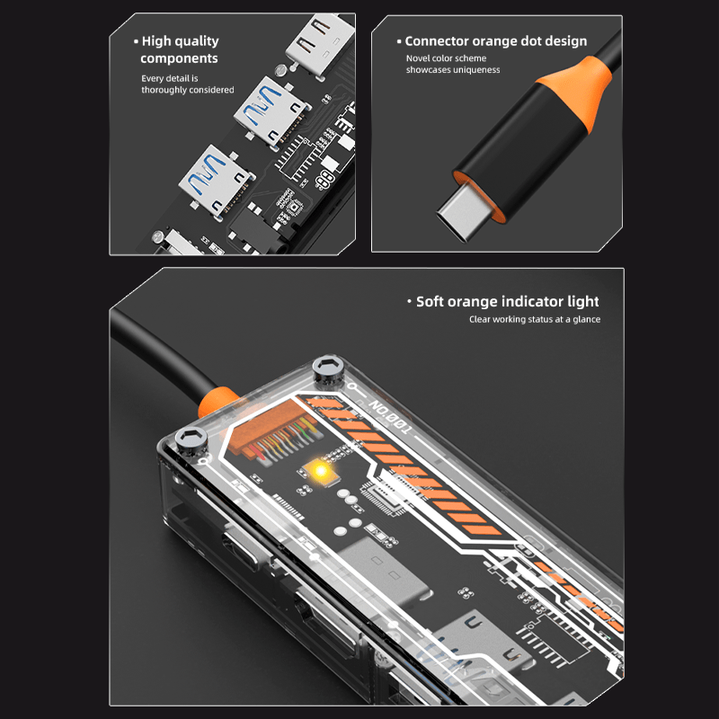 맥북 프로/에어용 6-in-1 USB-C 허브, 타입- - Docking Station For Macbook Pro 리뷰 및 가격