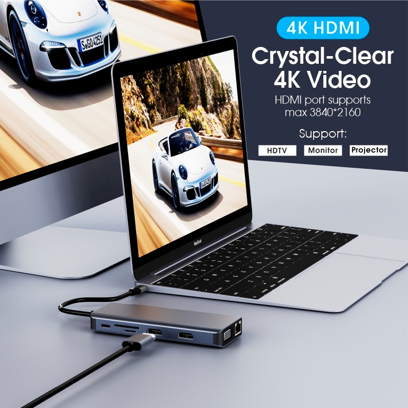 12 in 1 USB C 멀티포트 도킹 스테이션 MST - Usb C Hub 12 In 1 Triple Display 리뷰 및 가격