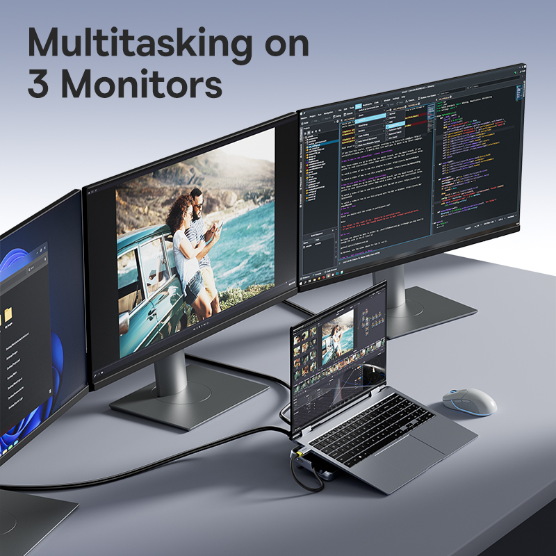 베이스어스 EH3 12-in-1 USB C 허브 HDM - Usb C Hub 12 In 1 Triple Display 리뷰 및 가격