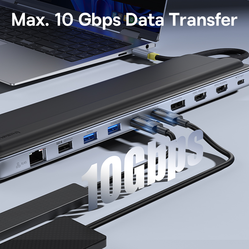 베이스어스 EH3 12-in-1 USB C 허브 HDM - Usb C Hub 12 In 1 Triple Display 리뷰 및 가격