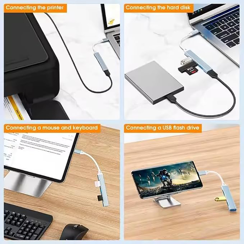 4포트 멀티 스플리터 타입 C 허브 USB 어댑터 OT - Docking Station For Macbook Pro 리뷰 및 가격