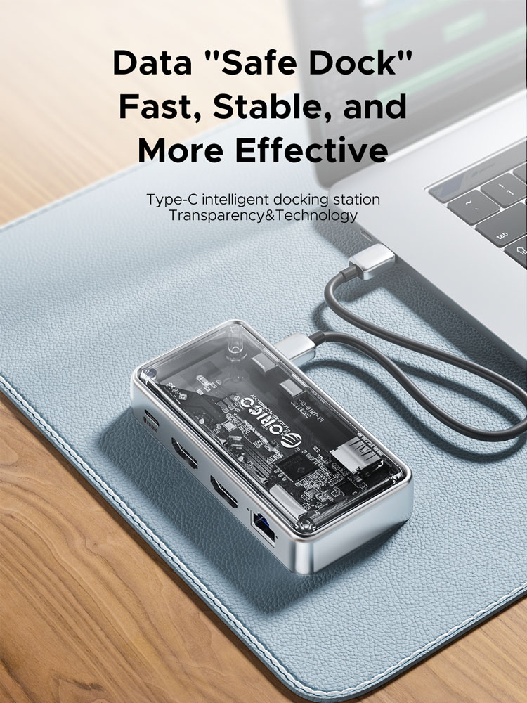 ORICO 투명 USB C 도킹 스테이션 MST 트리플 - Usb C Hub Ethernet 2.5G 리뷰 및 가격