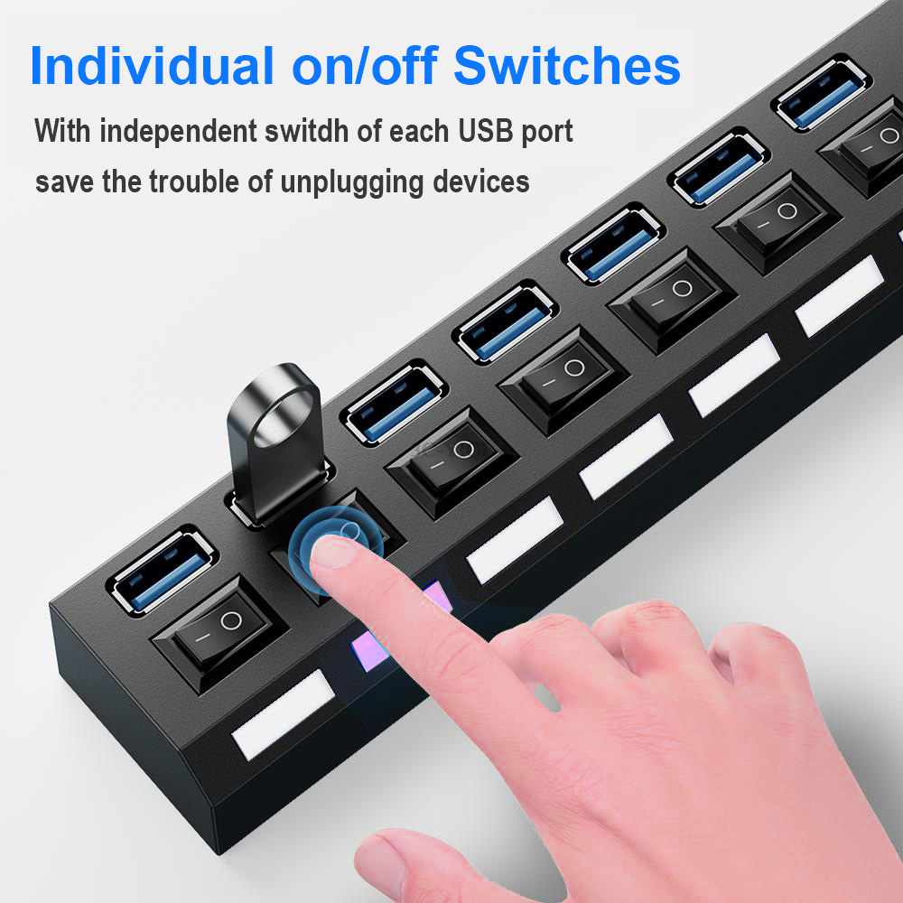 KEBIDUMEI USB 허브(개별 OFF/ON 스위치 - Docking Station For Macbook Pro 리뷰 및 가격