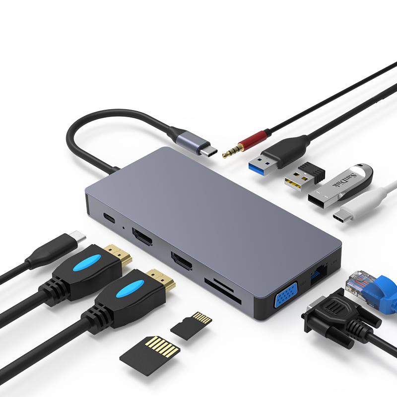 12 in 1 USB C 멀티포트 도킹 스테이션 MST - Usb C Hub 12 In 1 Triple Display 리뷰 및 가격