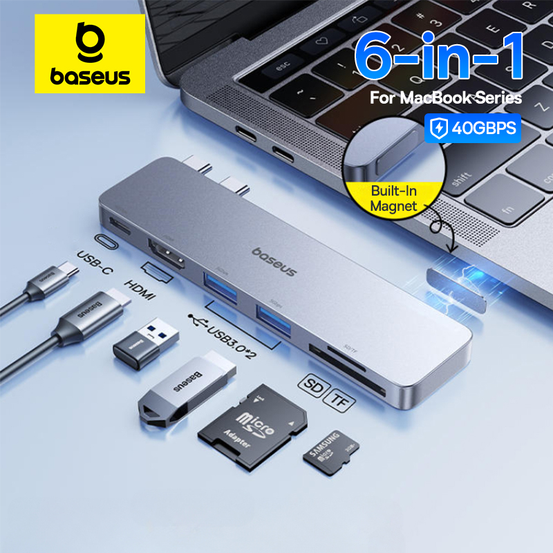 Baseus 듀얼 USB-C 허브-HDMI 호환 4K  - Docking Station Thunderbolt 4 리뷰 및 가격