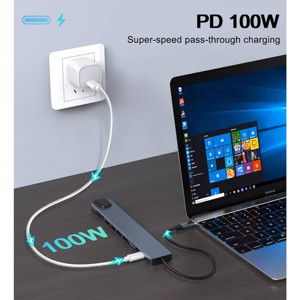 8in1/2 7in1/2 USB C 허브 타입 C 3. - Usb C Hub Sd Card Reader 4K Hdmi 리뷰 및 가격