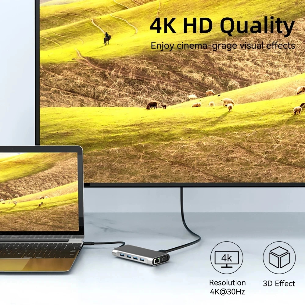 KEBIDUMEI 11 포트 USB C 허브 도킹 스테 - Usb C Hub Sd Card Reader 4K Hdmi 리뷰 및 가격