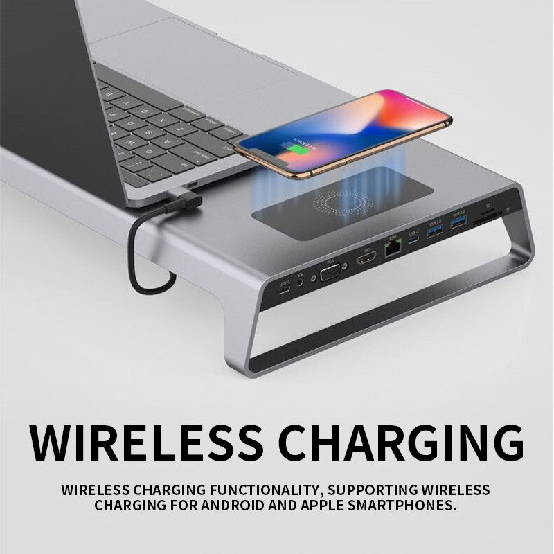알루미늄 합금 노트북 스탠드 (USB-C 허브 포함,  - Usb C Hub Sd Card Reader 4K Hdmi 리뷰 및 가격