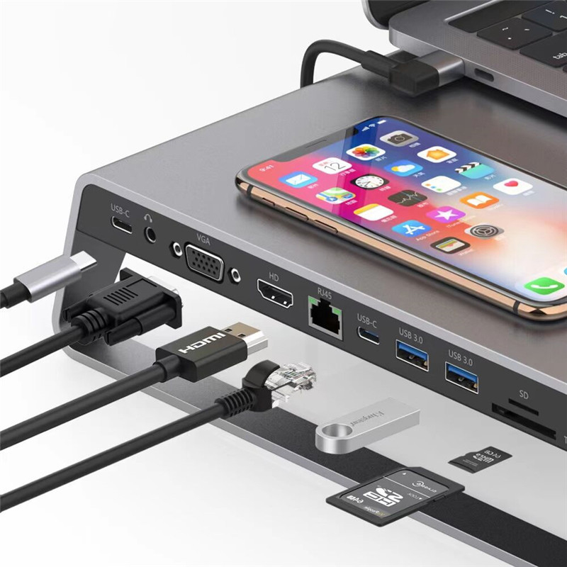 알루미늄 합금 노트북 스탠드 (USB-C 허브 포함,  - Usb C Hub Sd Card Reader 4K Hdmi 리뷰 및 가격