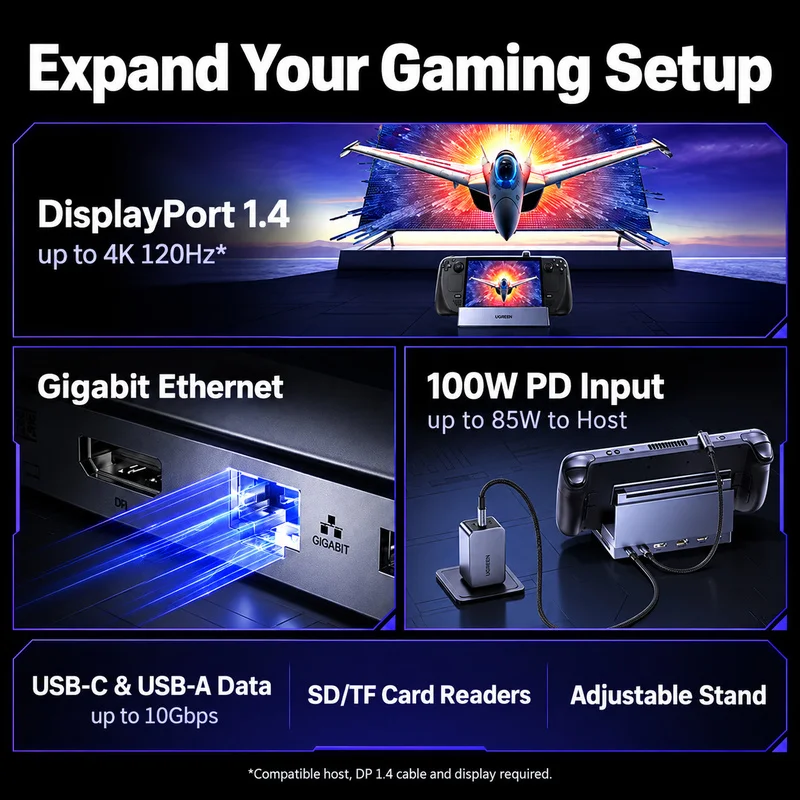 UGREEN 55733 9-in-1 스팀 덱 도킹 스테 - Usb C Dock With 100W Pd 리뷰 및 가격