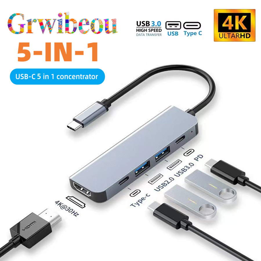 새로운 USB-C 허브, 5-in-1 또는 7-in-1 - Usb C Dock Dual Hdmi 4K 리뷰 및 가격