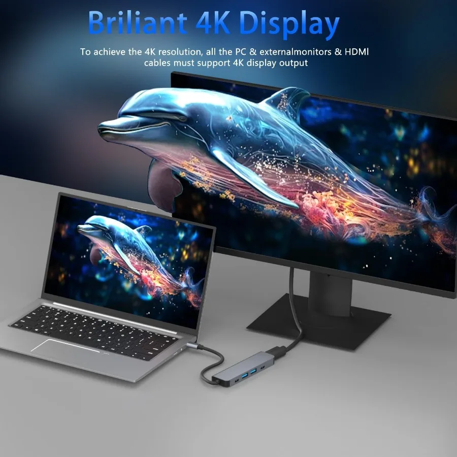 새로운 USB-C 허브, 5-in-1 또는 7-in-1 - Usb C Dock Dual Hdmi 4K 리뷰 및 가격