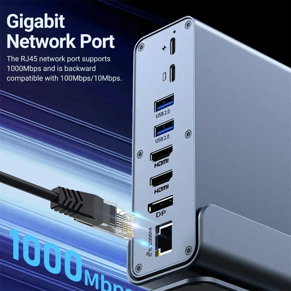 15 in 1 USB C 도킹 스테이션 4K HD 수직 - Usb C Hub Sd Card Reader 4K Hdmi 리뷰 및 가격